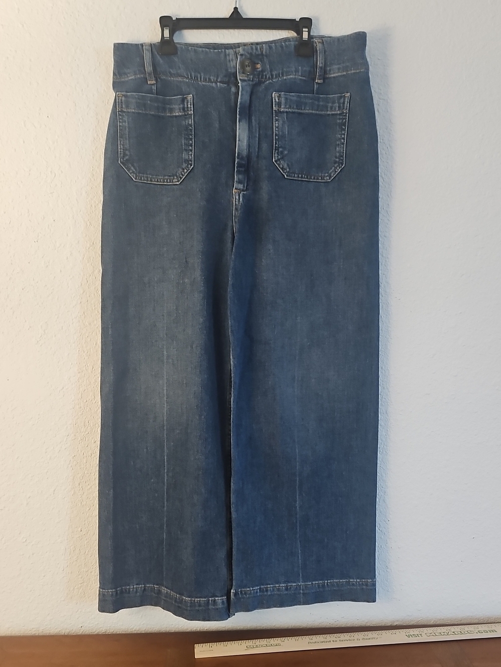 Sailor Relaxed Wide-Leg Jeans - Blue Wash